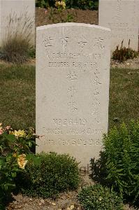 Tincourt New British Cemetery - Tu Sheng Sheng, 
